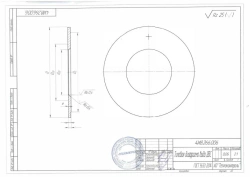 Double diaphragm (mounted directly in flanges fitted with annular chambers) with angled take-off or (on flange