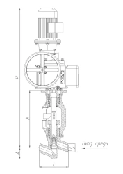 Stop/shut-off/shut-off-regulating valves KZ/KZR 105 series DN 10 to 65 mm, ?? to 25 MPa, medium temperature to 560?? under elect