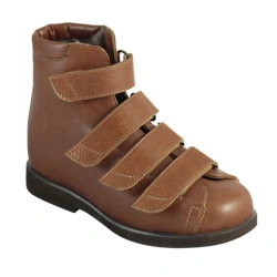 Orthopaedic footwear with complex apparatus and prosthetic shoes with insulated lining (pair): boots for schoolboys, ma