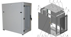 Telecommunication cabinet ??-?-20U-600?1040?1000-??
