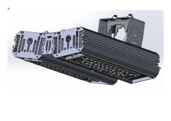 LED luminaire "Industrial Design MTM IoT" series CUBIC 120 Two modules Connection from sides 15 degrees Mounting UZK 60