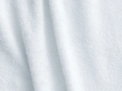 Bleached cotton terry sheet for children