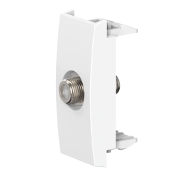 CADUCEUS ALING MODE Flush-mounted aerial socket TV satellite F/F single, 1M, white, art. no. 6625.A. 6625.0