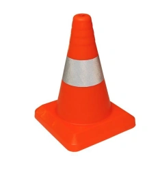 KS-1.5 320 mm rigid signalling cone with 1 white 70 mm w/o stripe and square base