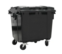 Mobile rubbish bin 1100 litres