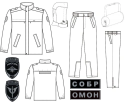 Windproof (demi-seasonal) suit for employees of special units of internal affairs bodies and servicemen of internal affairs bodi