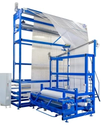 Nonwovens measuring and doubling machine model C02.2 for nonwovens for rolls up to 4200 mm wide