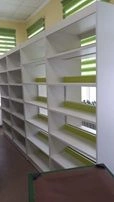 Library shelving unit