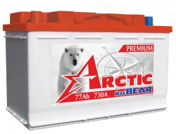 Lead battery for starting piston engines 6ST-77LB "Arctic BatBEAR"