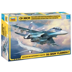 Assembled model "Russian fighter SU-30SM"