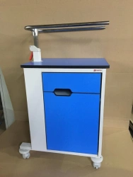 Medical bedside cabinet double-sided with a table TV-TBPKR-02.01