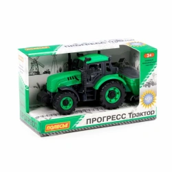 Tractor "Progress" agricultural inertial (green) (in a box), Item No. 91239