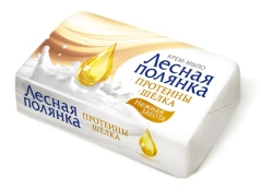 Lesnaya Polyanka Solid Cream Soap "Silk Proteins"