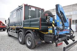 Special van with CMU produced by INMAN JSC on KAMAZ 5350-D5 chassis. GIRD brand. Type 5849AF. Modification 5849A