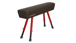 Variable height gymnastic jumping horse