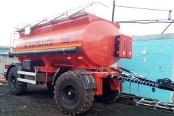 FOX TANK slurry tanker trailer PC 966636 with Tonar axles of modification 9042, with maximum permissible load on one axle of the