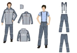 Women's sets for ITR (jacket, trousers) special for the employees of the organisations of the system "Transneft" for protection