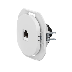 CADUCEUS ALING EON Flush-mounted computer socket with Keystone RJ45 8P8C cat.6A FTP module, white, art. no. E616S.0 (mechanism).