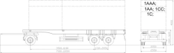 BZAP 94563L three-axle container trailer