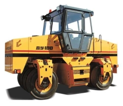 Pneumatic wheeled double-axle double-shaft roller DU-100