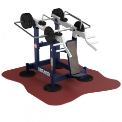 MB 7.63 GTO Outdoor exercise machine for back, biceps and abs development from sitting position with variable load