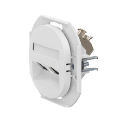 CADUCEUS ALING EON Flush-mounted double computer socket with Keystone RJ45 8P8C cat.6 FTP modules, white, art. no. E615S.0