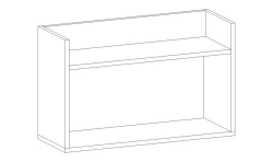 Kitchen shelf 800x150x200 mm 600x300x700 mm Art. P-1