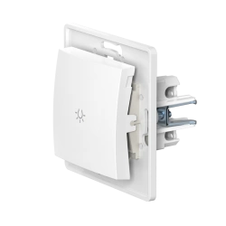 CADUCEUS ALING PRESTIGE Flush-mounted push-button light switch 10AX, 250V~, white, article number 6009.0.