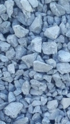 Crushed stone from rocks for construction works in fractions from 20 mm to 40 mm