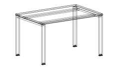 Metal office desk
