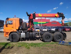 Tractor-tractor truck with CMU of IT model manufactured by INMAN JSC, model 5408A2-10 on KAMAZ-43118 chassis