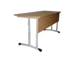 Pupil's desk two-seater adjustable in height