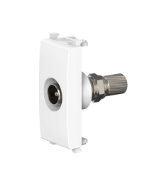 CADUCEUS ALING Experience + antibacterial Flush-mounted TV antenna socket single M/F, 1M, white, art. no. A74261.0