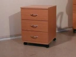 Wooden office cabinet for documents and stationery