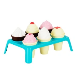 Game set "Dainty" (7p.) (ice-cream 3pc., cupcake 3pc., stand)