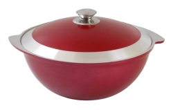 12L aluminium cast pilaf cauldron (DP coated) Kukmara TM, with aluminium lid