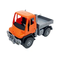 Dump truck flatbed Mercedes "Unimog U 500" (17,5 cm. Orange)