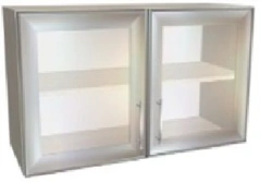 Hinged medical cabinet with glass KSSHn 01-1