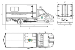 Cars of modifications 3008GK -1 without CMU, 3008GK -2 without CMU on the basis of GAZ chassis of modifications A21R23, A21R33,