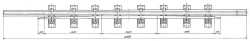Cross rail with counter rail type UIC60 grade 1/9 (project 2814.07.000/-01/-02/-03)