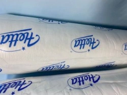 Nonwoven thermally cross-linked bulk nonwoven fabric made of polyester fibre, h.m. Hetta: art. no. HUSET