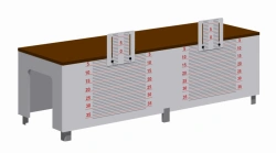 Sports equipment - Gymnastic bench for measuring flexibility Romana 203.17.00