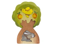 Wooden puzzle "Hare in a tree" 08012