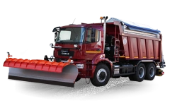 Combined ED 405V4 road machine on the basis of KAMAZ 6580-S5 vehicle.