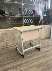 Single-seat pupil's table adjustable in height and inclination of the table top, model: SOR