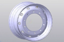 Steel wheels with non-detachable rim for trucks, size 22.5x11.75, part number: RZB36608OE
