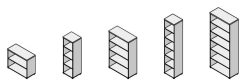 Shelving unit. Set of furniture "Grand"