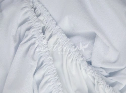 Waterproof terry cloth mattress covers with polyurethane membrane coating