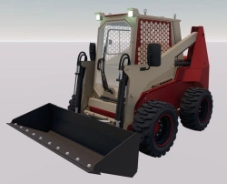 Small-size loader with skid steer PM-1000