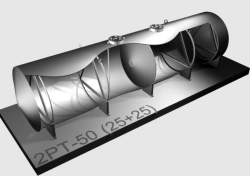 Steel double-walled horizontal cylindrical tank type 2RT - 50 (25+25)